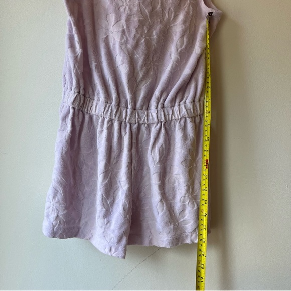 OshKosh Girls Lilac Terry Cloth Romper Size 12 Sleeveless Summer Playsuit Beach - Picture 6 of 8